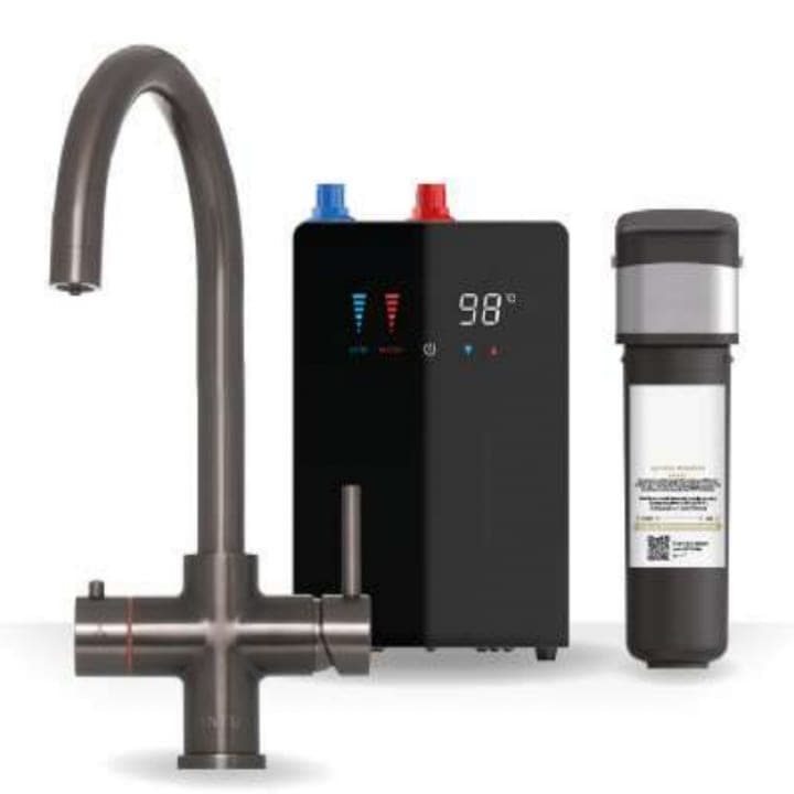 Brewmaster Gunmetal 4-1 swan tap with digital tank