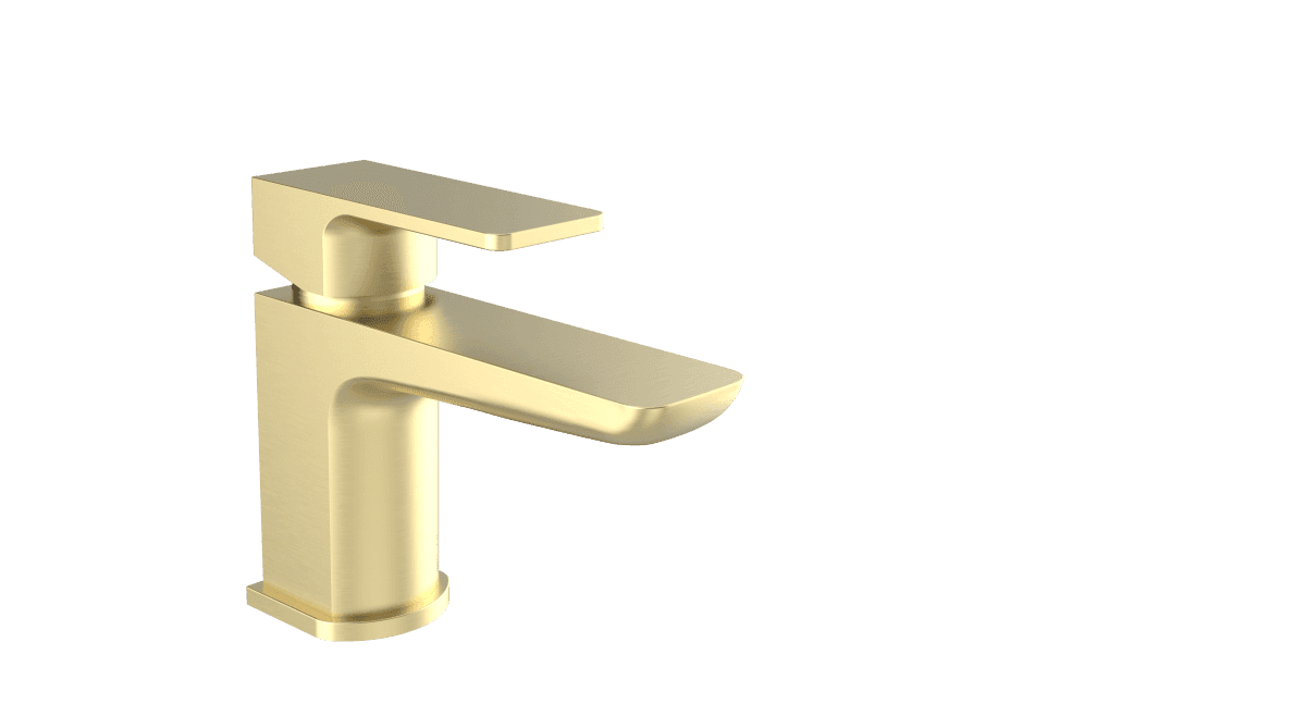 Kolt Mini Mono Basin Mixer Brushed Brass