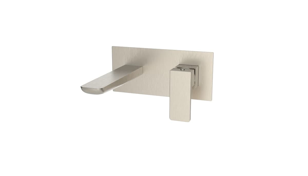 Kolt Wall Mounted Basin Mixer Brushed Nickel