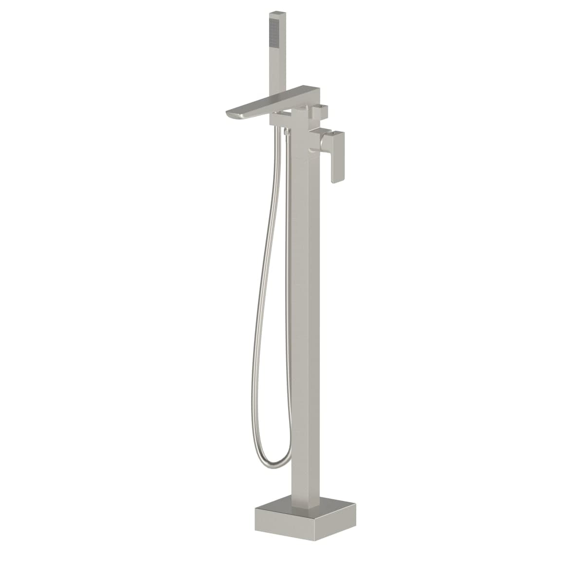 Kolt Freestanding Bath Shower Mixer Brushed Nickel